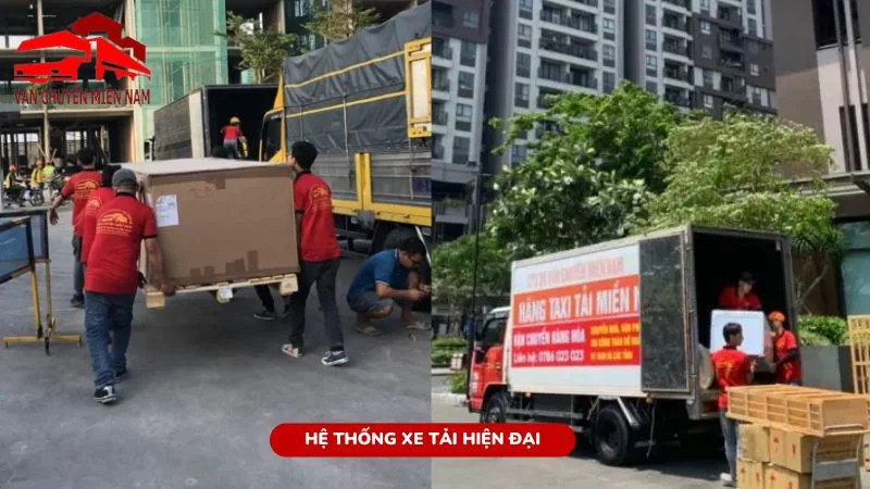 Hệ thống xe tải hiện đại, đa dạng