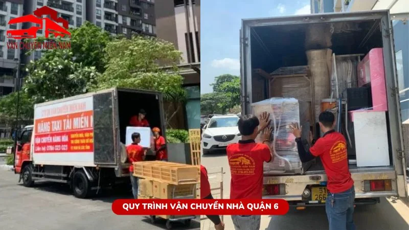 Quy trình vận chuyển nhà quận 6 chuyên nghiệp