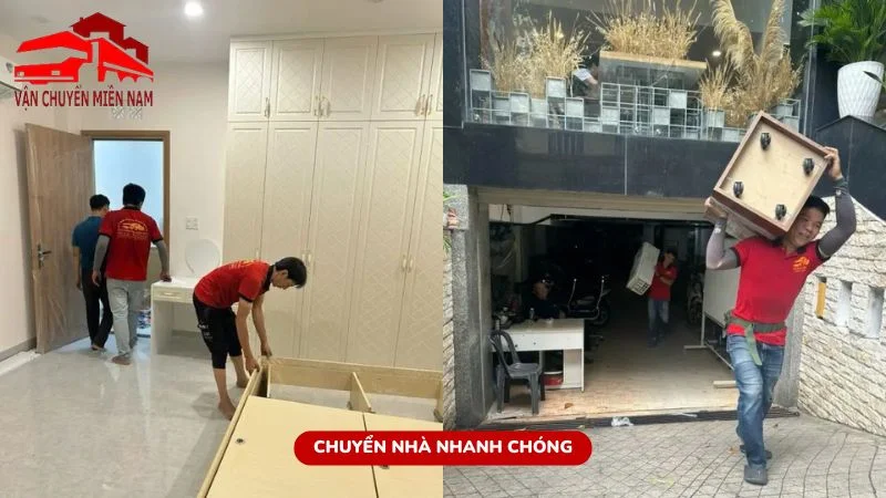 Nhân viên giúp dọn nhà mới nhanh  chóng