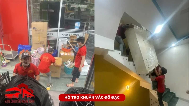 Nhân viên khuân vác đồ đạc nặng