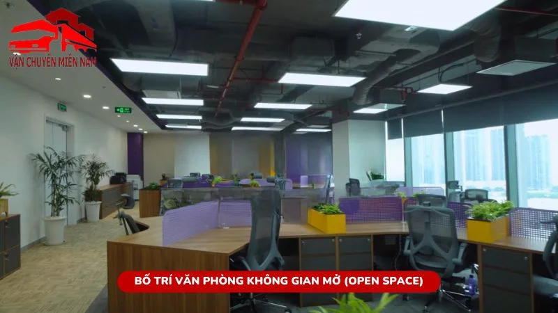 Bố trí văn phòng không gian mở (Open space)