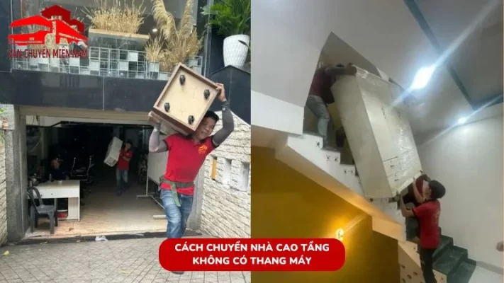 Cách chuyển nhà cao tầng không có thang máy an toàn
