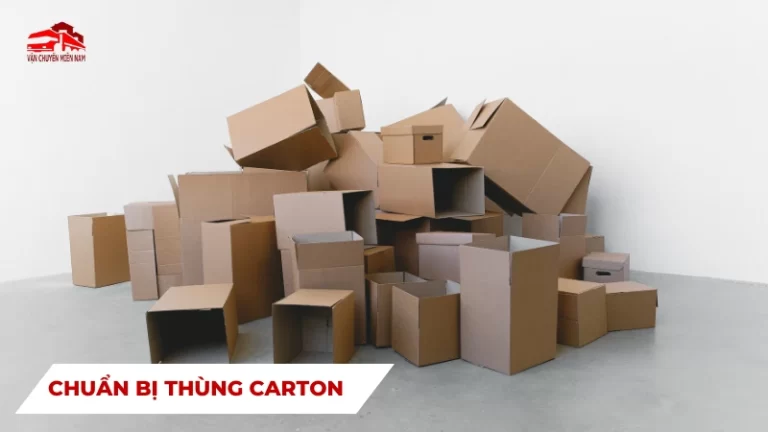 Chuẩn bị thùng carton khi chuyển nhà