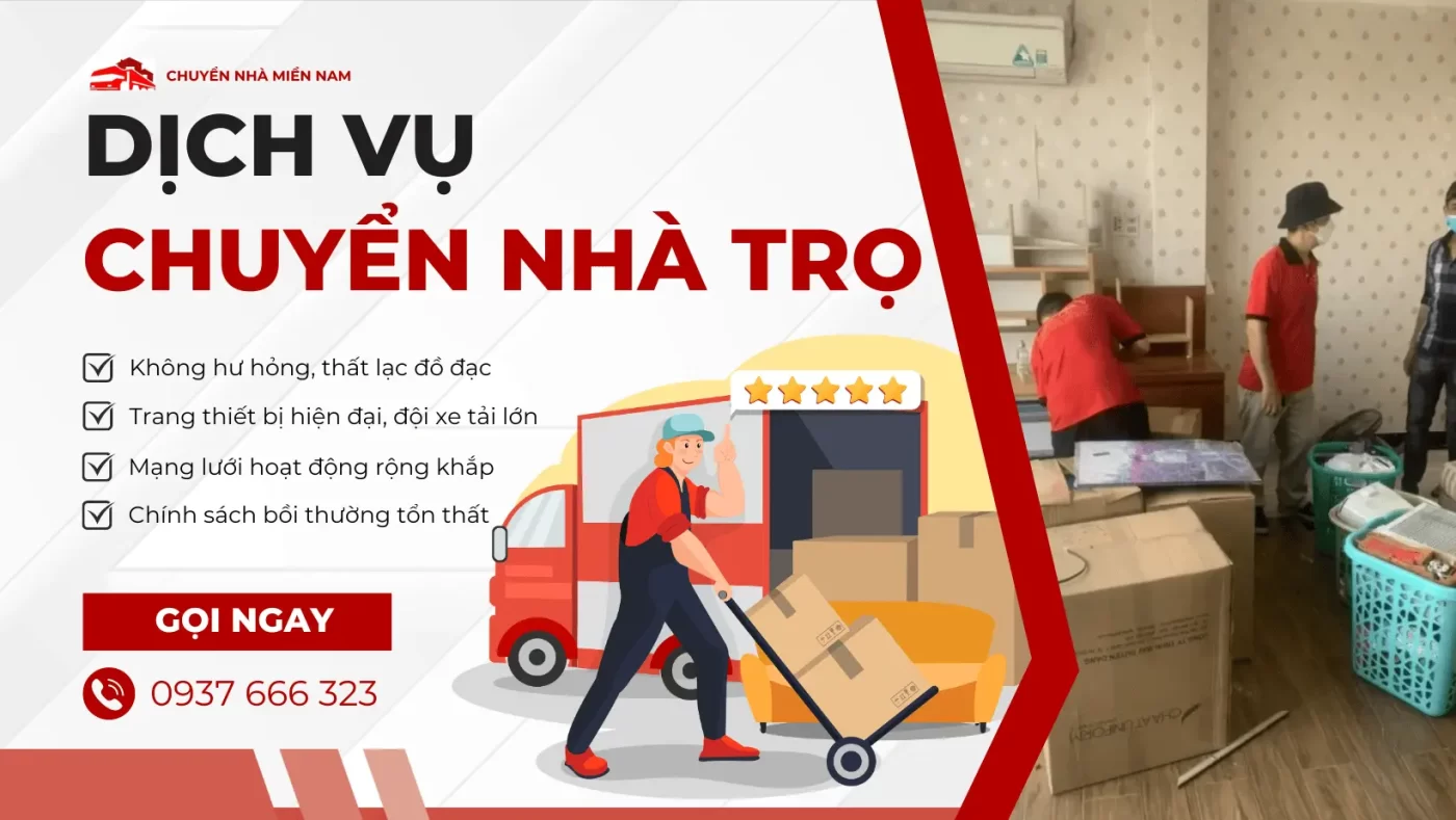 Dịch vụ chuyển nhà trọ trọn gói 