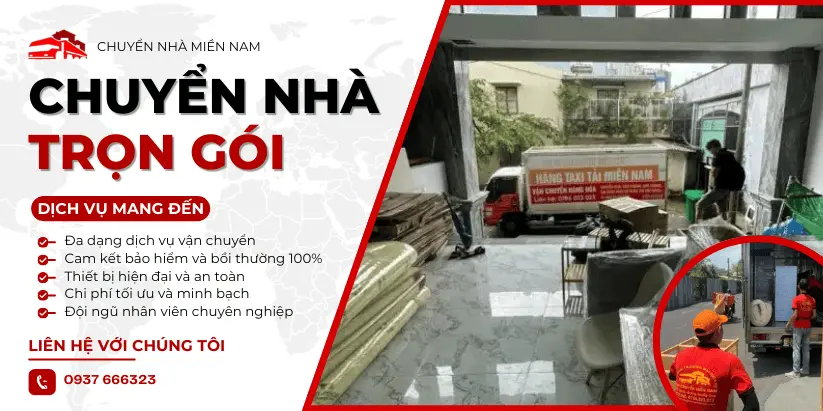 Dịch vụ chuyển nhà trọn gói giá rẻ, uy tín - Chuyển Nhà Miền Nam