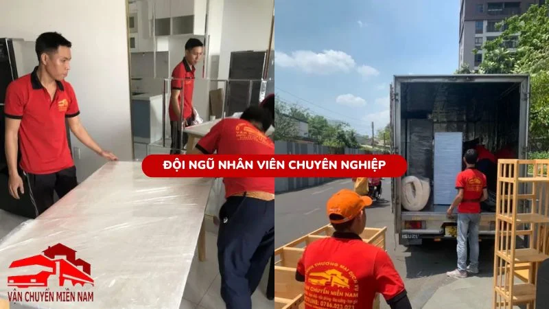 Đội ngũ nhân viên chuyển nhà tận tâm