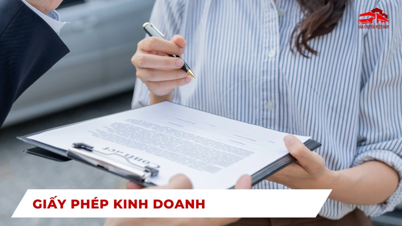 yêu cầu xem giấy phép kinh doanh của đơn vị vận chuyển