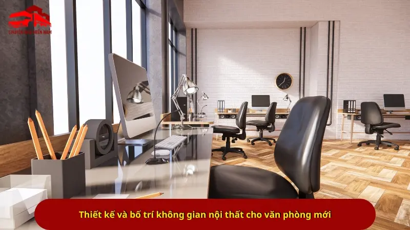 Thiết kế và bố trí không gian nội thất cho văn phòng mới