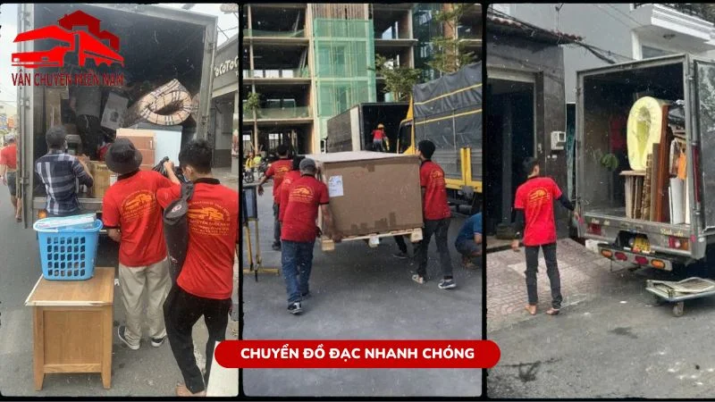 nhân viên chuyển đồ đạc nhanh chóng