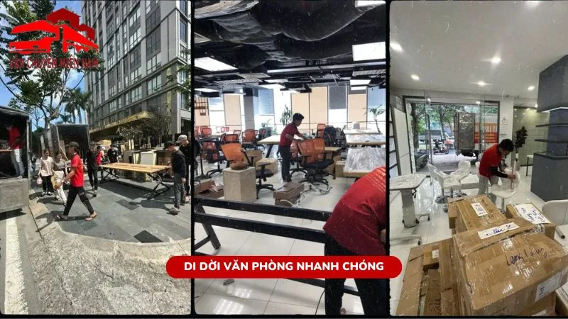 Nhân viên di dời văn phòng nhanh chóng