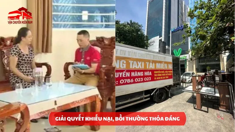 giải quyết bồi thường, mất mát thỏa đáng