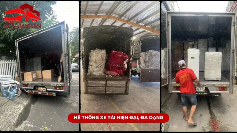 Hệ thống xe tải hiện đại, đa dạng