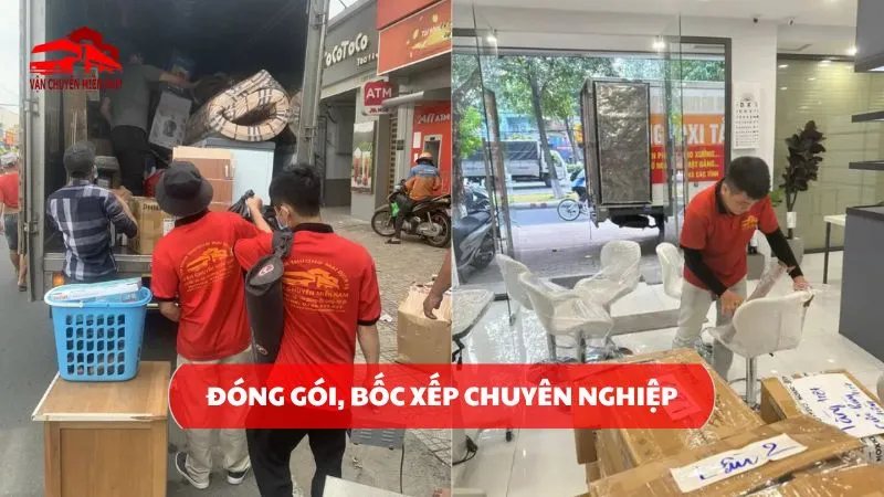 nhân viên đóng gói bốc xếp chuyên nghiệp