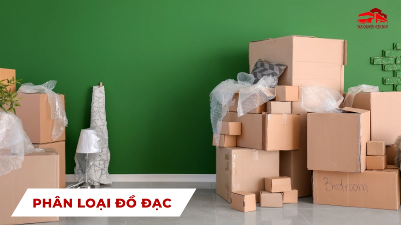 xác định và phân loại đồ đạc cần chuyển đến trọ mới