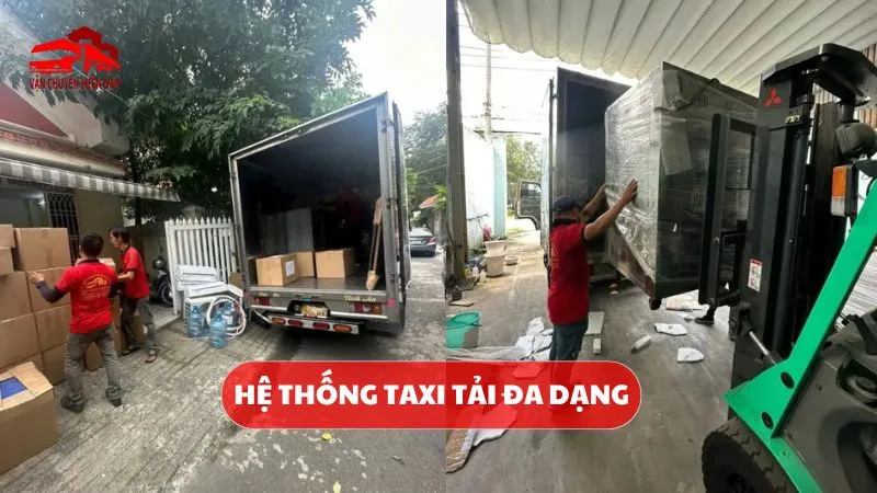 xe tải có nhiều kích cỡ khác nhau