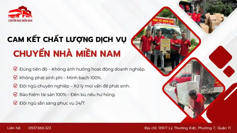 Cam kết chất lượng dịch vụ cao đảm bảo an toàn, nhanh chóng