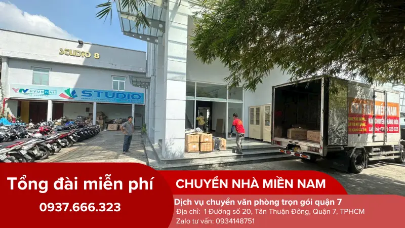 Thực hiện chuyển dọn văn phòng tại quận 7