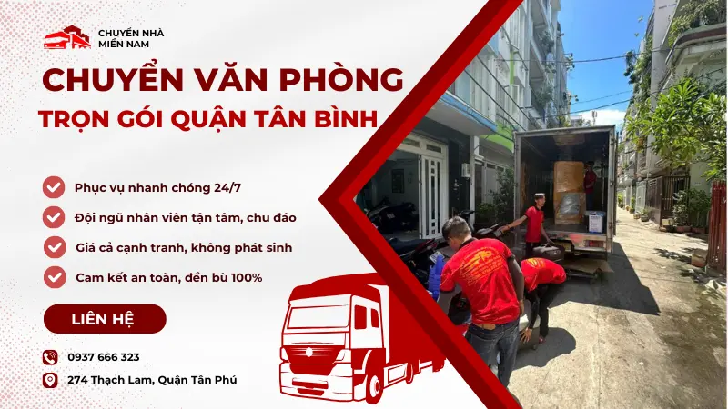 Dịch vụ chuyển văn phòng trọn gói quận Tân Bình 