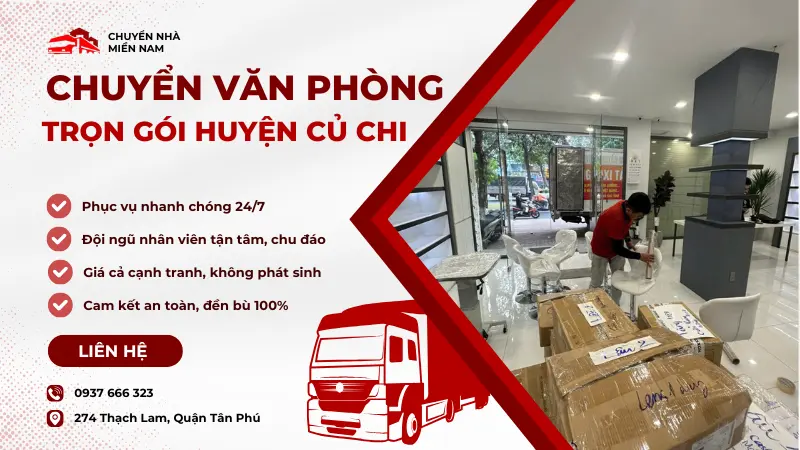 dịch vụ chuyển văn phòng trọn gói huyện củ chi CNMN