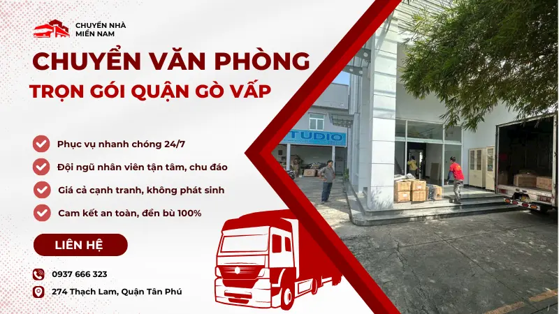 Dịch vụ chuyển văn phòng trọn gói quận Gò Vấp