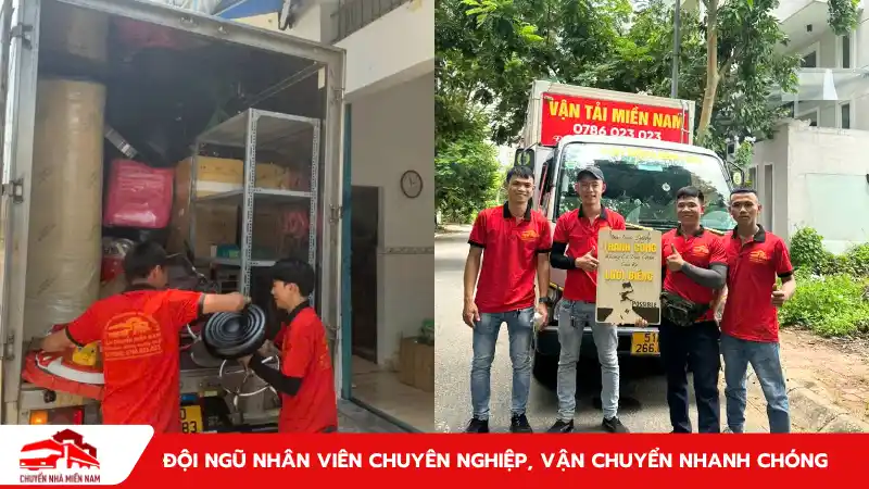 Đội ngũ nhân viên chuyên nghiệp, vận chuyển nhanh chóng