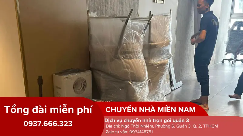 Đóng gói đồ đạc khi chuyển chung cư quận 3