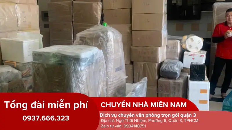 Đóng gói đồ đạc văn phòng tại quận 3