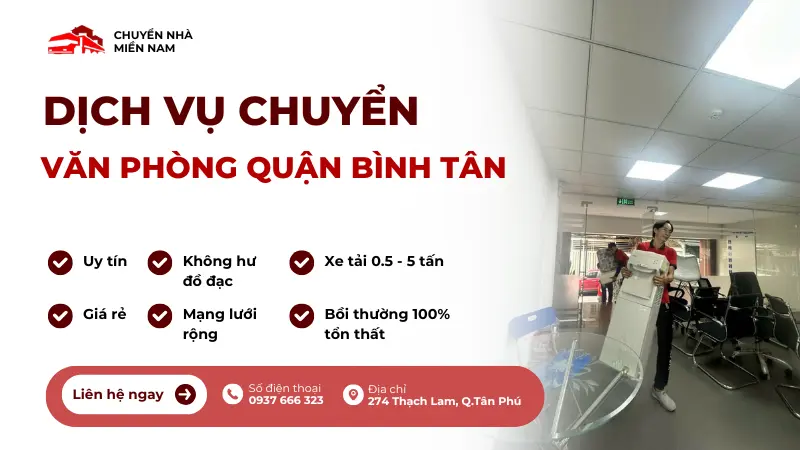 Ưu điểm dịch vụ chuyển văn phòng tại Bình Tân