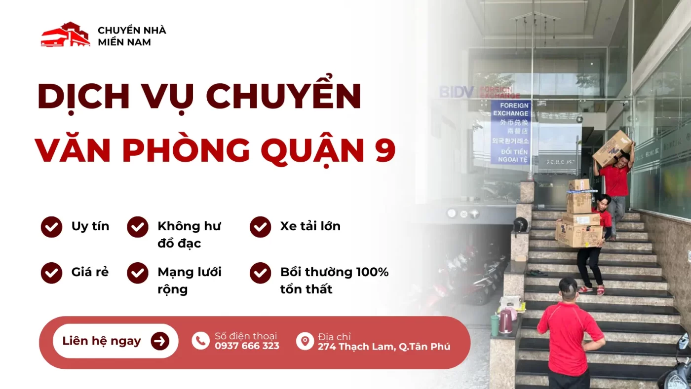 Ưu điểm dịch vụ chuyển văn phòng trọn gói quận 9