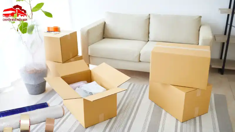 Vật liệu đóng gói sofa khi chuyển nhà.