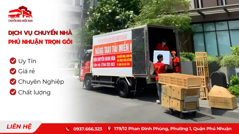 Dịch vụ chuyển nhà quận Phú Nhuận trọn gói giá rẻ, uy tín TPHCM