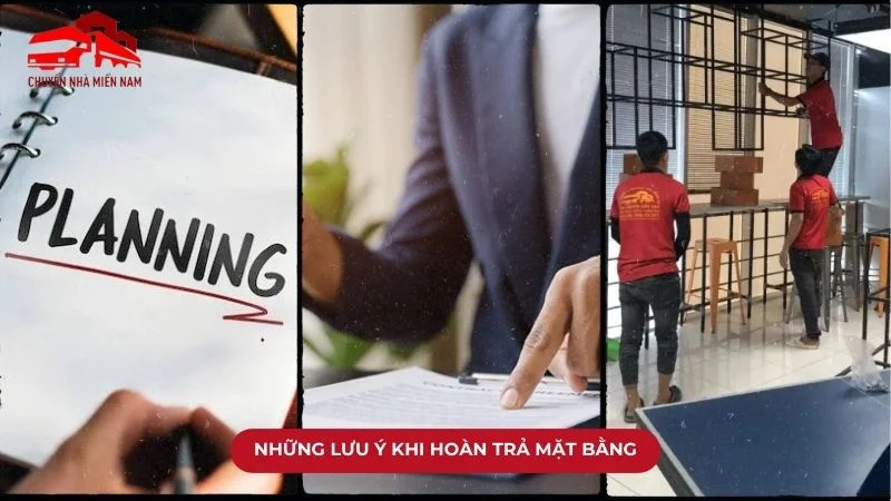 Những lưu ý khi hoàn trả mặt bằng nơi làm việc