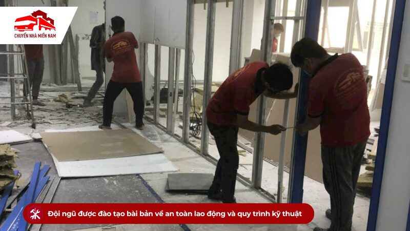 Đội ngũ được đào tạo bài bản về an toàn lao động