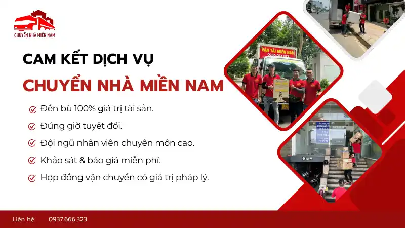 An tâm chuyển văn phòng với cam kết dịch vụ chất lượng cao từ Chuyển Nhà Miền Nam