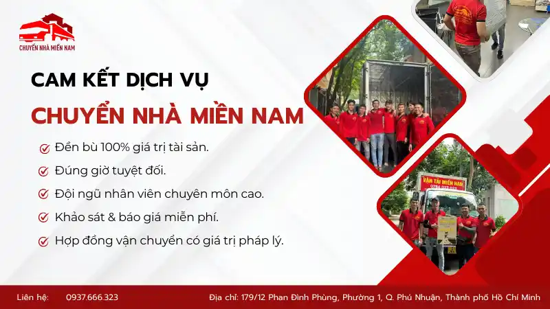 Cam kết dịch vụ chuyển văn phòng chất lượng cao, đảm bảo an toàn tuyệt đối 
