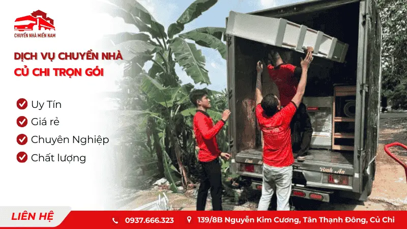Dịch vụ chuyển văn phòng Củ Chi của chuyennhamiennam - Nhanh chóng và tiện lợi