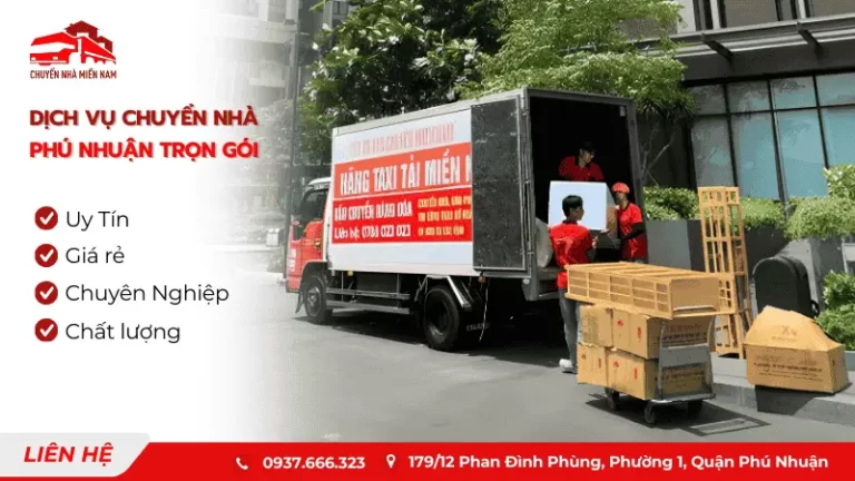 Dịch vụ chuyển văn phòng Quận Phú Nhuận trọn gói, của chuyennhamiennam nhanh chóng và tiện lợi.