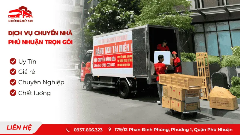 Dịch vụ chuyển văn phòng Quận Phú Nhuận trọn gói, của chuyennhamiennam nhanh chóng và tiện lợi.