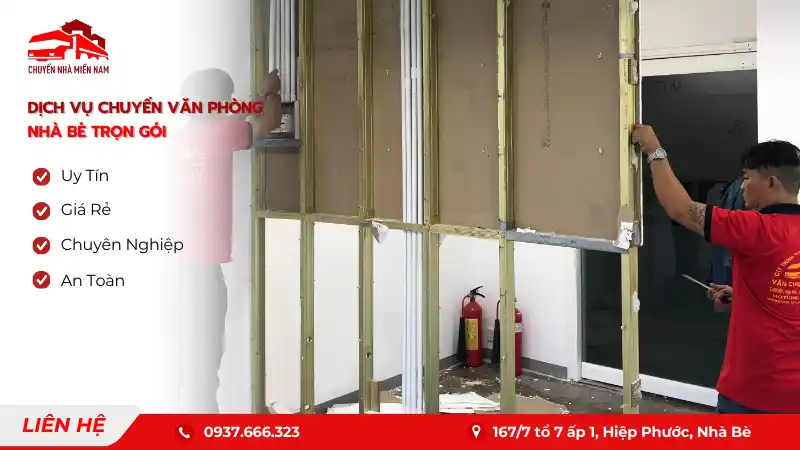 Dịch vụ chuyển văn phòng huyện Nhà Bè trọn gói uy tín, giá rẻ