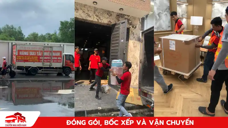 Đóng gói, bốc xếp và vận chuyển đồ đạc quận Gò Vấp.