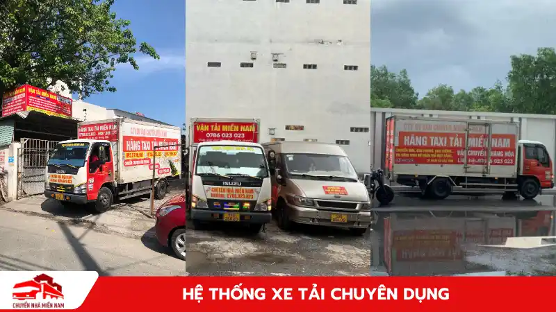 Hệ thống xe tải chuển nhà quận 4 chuyên dụng, đa trọng tải