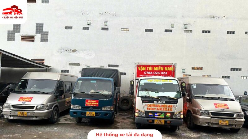 Hệ thống xe tải đa dạng