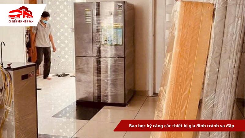 Bao bọc kỹ càng các thiết bị gia đình tránh va đập