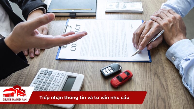 Tiếp nhận thông tin và tư vấn nhu cầu