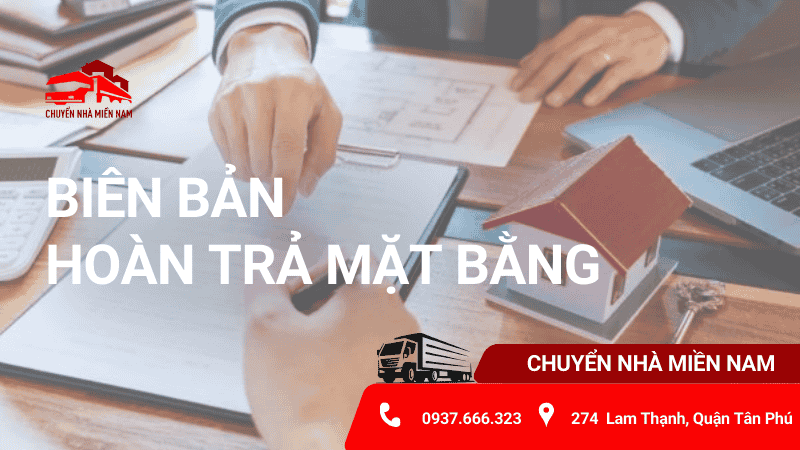 Biên bản hoàn trả mặt bằng