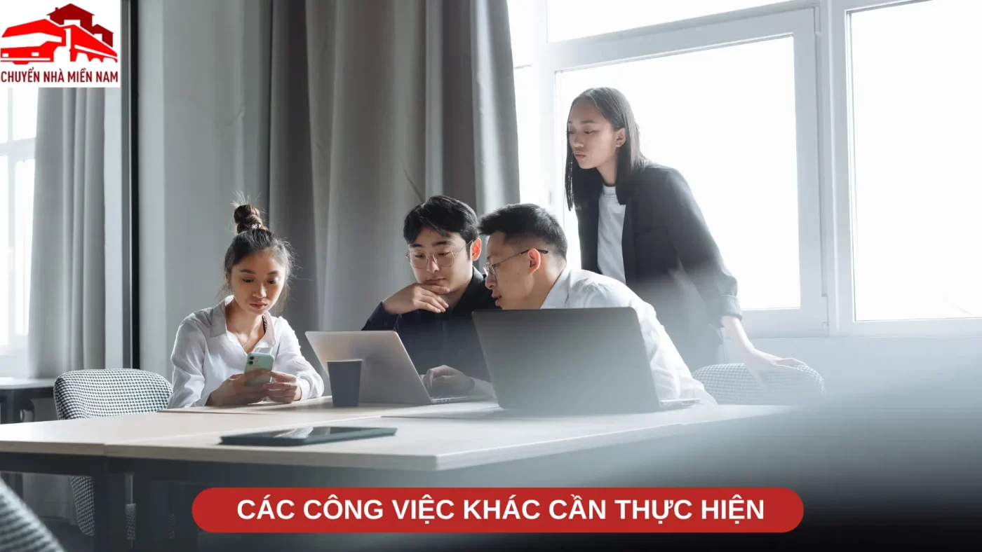 Các công việc khác cần thực hiện