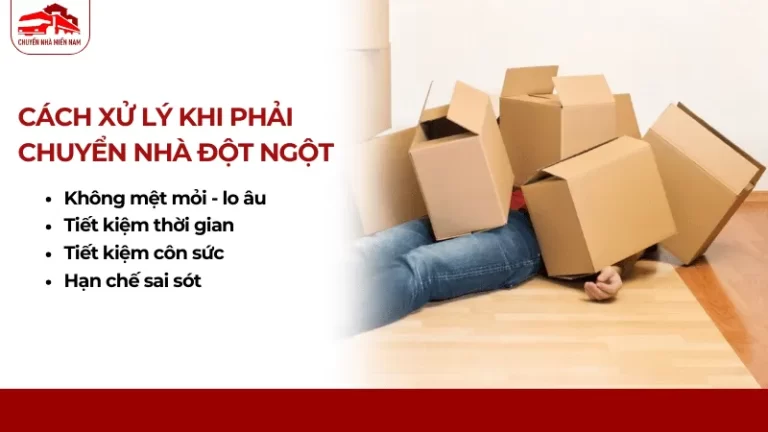Cách xử lý khi phải chuyển nhà đột ngột