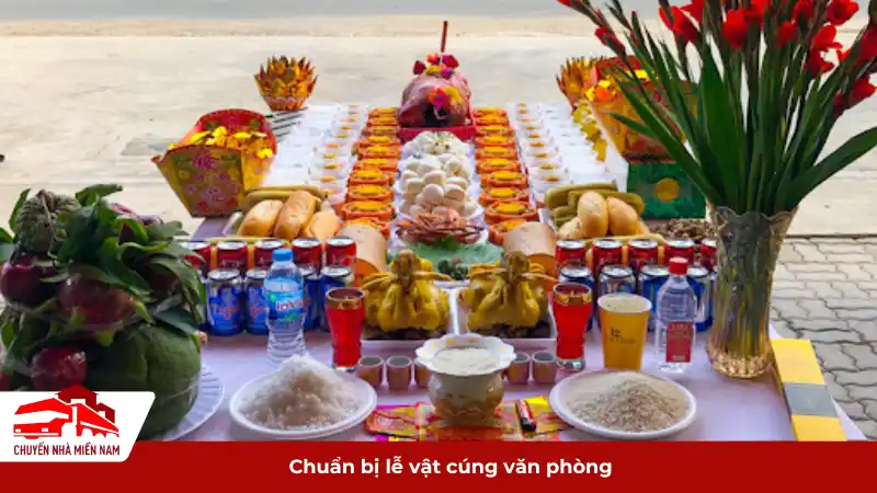 các lễ vật cần có trong mâm cúng chuyển văn phòng.