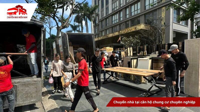 Chuyển nhà tại căn hộ chung cư chuyên nghiệp