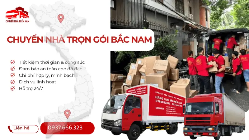 Dịch vụ chuyển nhà trọn gói Bắc Nam giá rẻ, uy tín